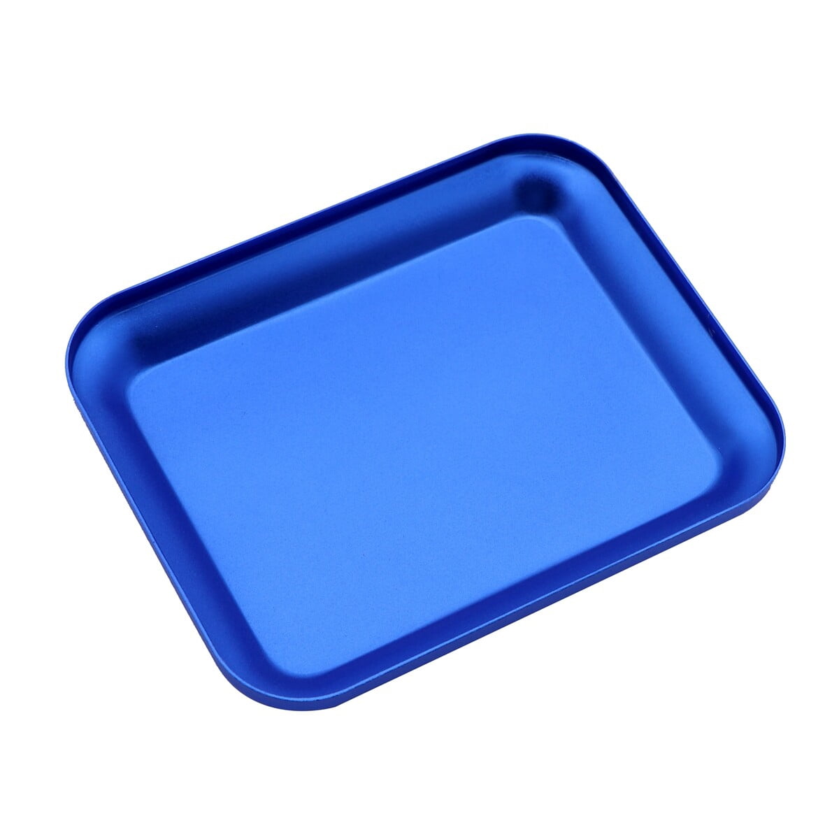 3-Piece Collapsible Magnetic Parts Tray Set - Blue Silicone Tool Trays For Screws, Nuts, Bolts