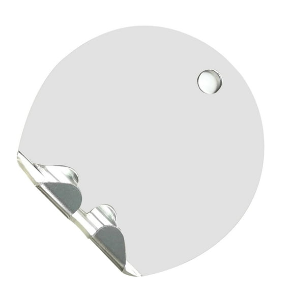 OUNONA Makeup Shaving Unbreakable Mirror Fog Free Mirror Travel 14.9x13.5cm Silver