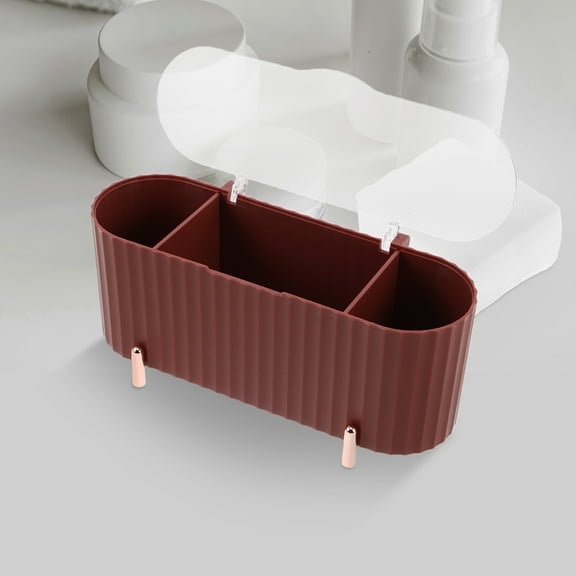 OUNONA Makeup Storage Organizer Sanitary Napkin Case Skincare Cosmetics Box With Lid Compact Small Period Pad Box For Bathroom Vanity