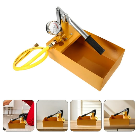 OUNONA Manual Hydrostatic Test Pump for Water Pipelines Pressure Tester with Gauge for Home Renovation and Construction Manual Hydraulic Water Pressure Test Pump