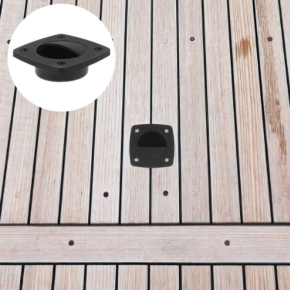 OUNONA Marine Boat Flush Pull Latch Boat Deck Hatch Lifting Handle Recessed Pull for Yacht RV Drawer Pull Handle for Marine and Vehicle