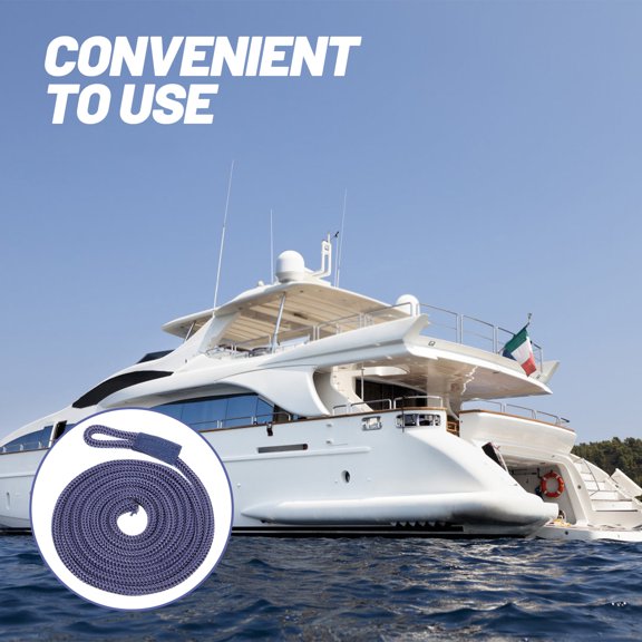 OUNONA Marine Boat Rope with Rail Cleat Line - and Practical Rope for Boats, Docking, Sailing, and Marine Applications