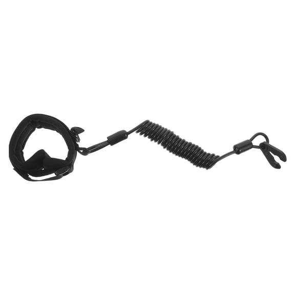 OUNONA Black Universal Boat Motor Tether Cord Floating Kill Switch Safety Lanyard