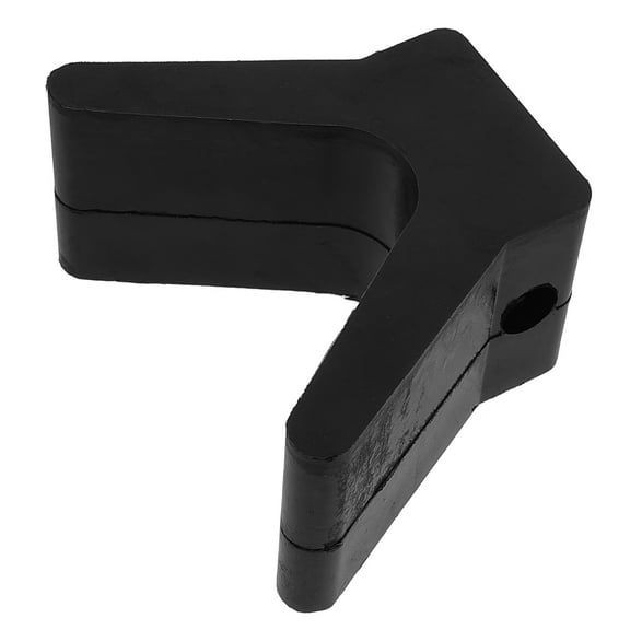 OUNONA Universal V Shaped Rubber Bow Stop Block for Boat Trailers 1 Set