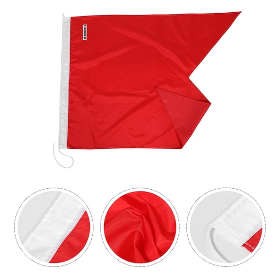 OUNONA Nautical Boat Signal Flags Assorted Color High Visibility Marine Signal Banner