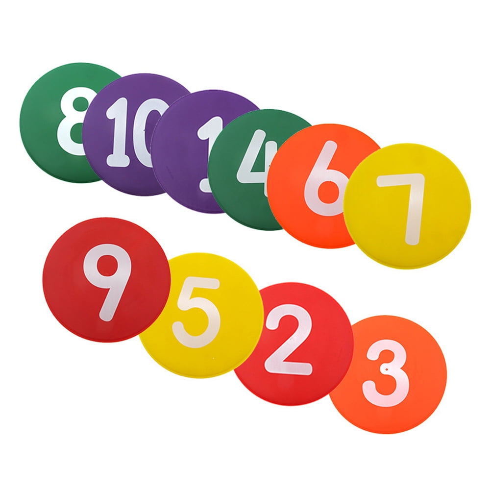 OUNONA Markers Training Disc Marker Football Soccer Spot Sign Floor Poly Sports Agility Pe
