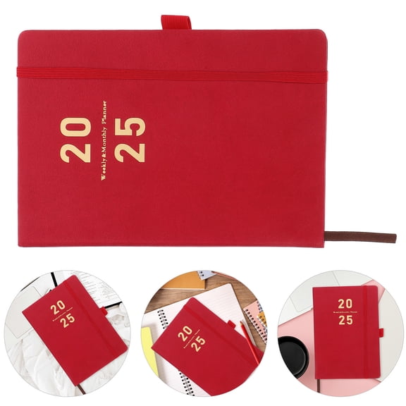 OUNONA Masteelf 1 Household Planner Book Portable Academic Planner Multi Function Planner Notebook A5