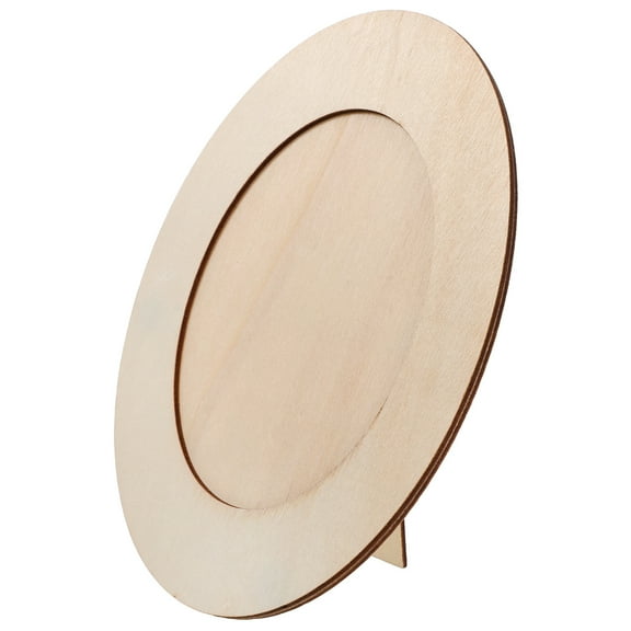 Homoyoyo Craft Picture Frames Oval Photo Frames Beige 1Pack