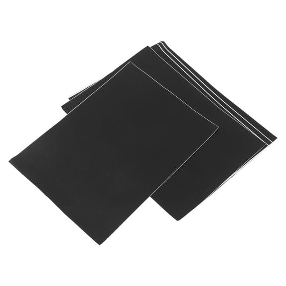 OUNONA Notebook Wrap, Black Anti-Scratch Laptop Cover, Easy Apply and Remove 5Pcs