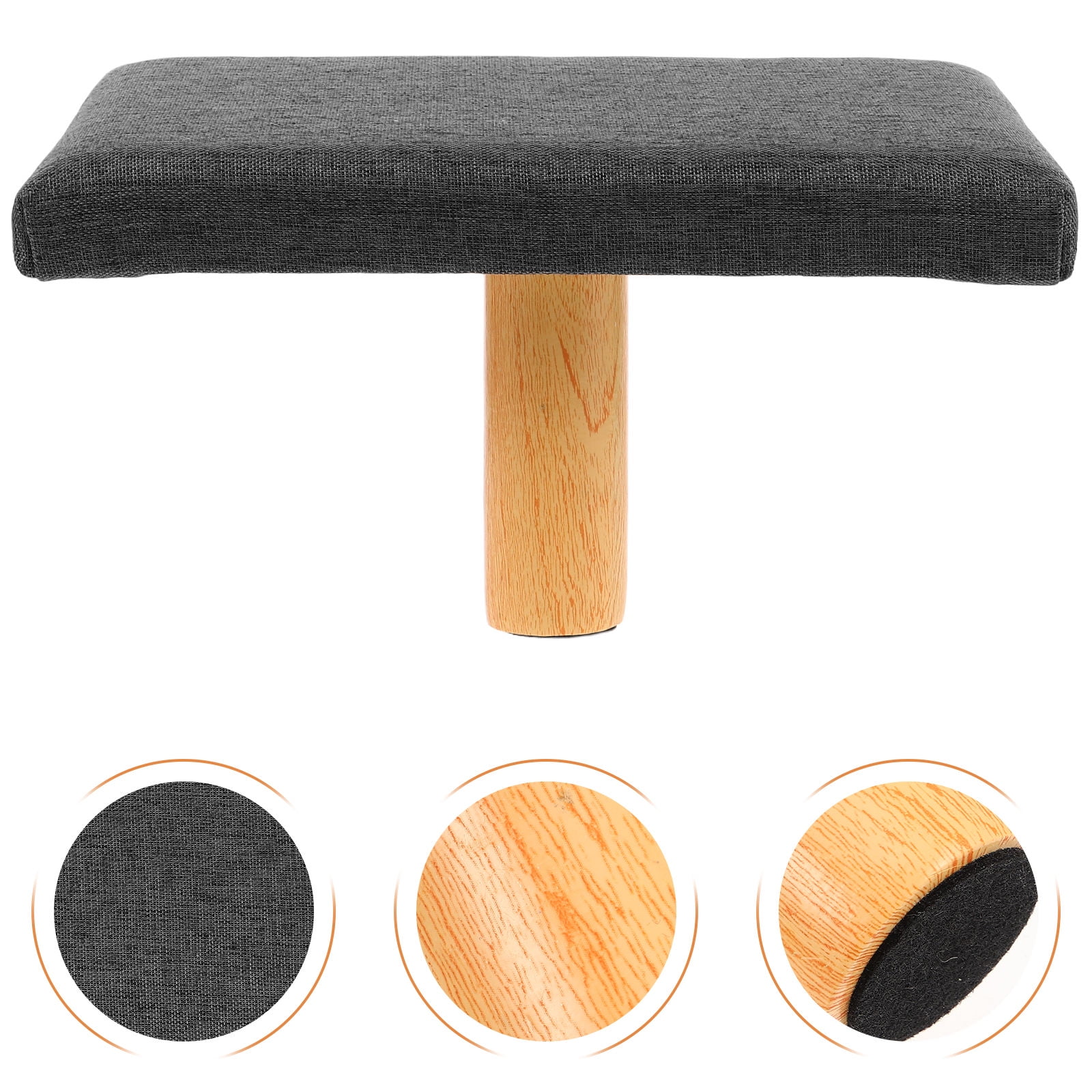 OUNONA Meditation Bench Wood Seiza Meditation Stool Prayer Bench Meditation Chair Meditation Chair Prayer Kneeler Chair With Cushion For Posture Grey