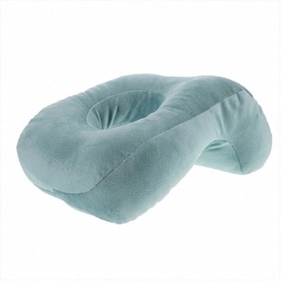 OUNONA Memory Foam Face Down Pillow for Bed Sky Blue Soft Nap Support Cushion