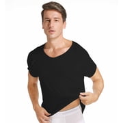 OUNONA Mens Breathable Sweat Proof Undershirt with Underarm Sweat Absorbing Pads