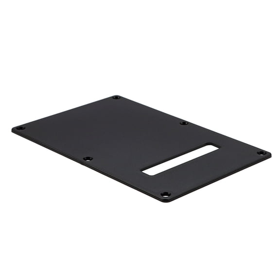OUNONA Black Metal Back Plate for Guitar with Plastic, Performance for Guitar Repairs, 1 Piece