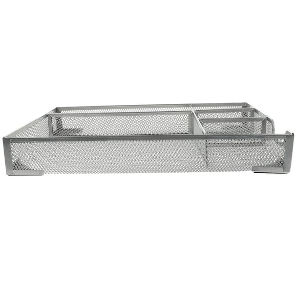 OUNONA Metal Desktop Organiser Drawers with Mesh Basket for Office and Bedroom Storage