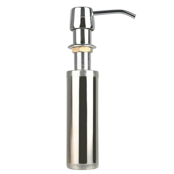 OUNONA Zinc Alloy Lotion Pump Bottle, Metal Container for Kitchen and Bathroom, 1 Pack