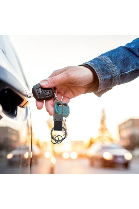 Metal Key Chain for Car Keys Comfortable Grip Multi Color Design