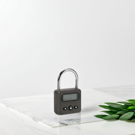 OUNONA Metal Timer Lock Electronic Time Padlock With Electronic Lcd Timed Display Multi-Function Usb Rechargeable Timer Padlock