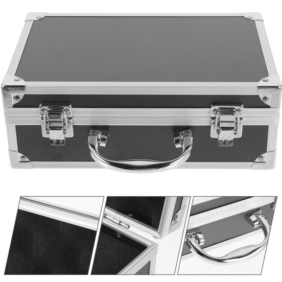 OUNONA  Metal Tools Case Organizers for Toolboxes Gadgets Key Black