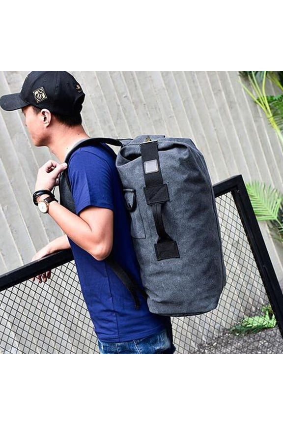 Metal Zipper Laptop Backpack Black Large Capacity Travel Bookbag Durable Material