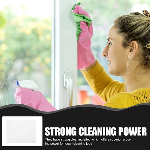 OUNONA White Microfiber Car Polishing Cloth for Auto Detailing, Cleaning, Waxing, and Drying Use