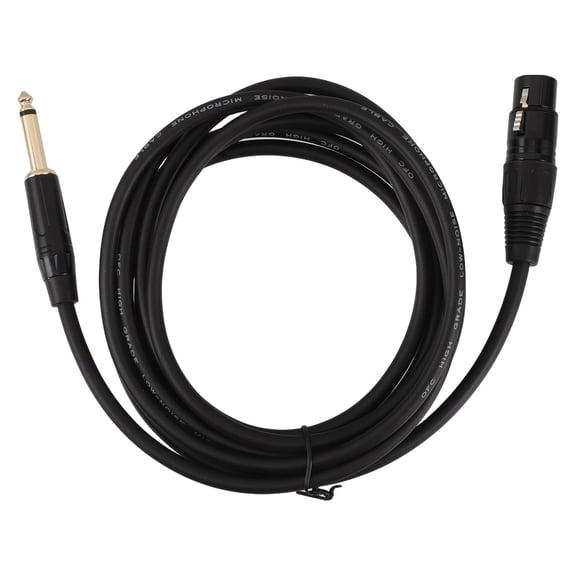 OUNONA Microphone Audio Cable Converter Female Xlr to Jack Adapter Black for Professional Use
