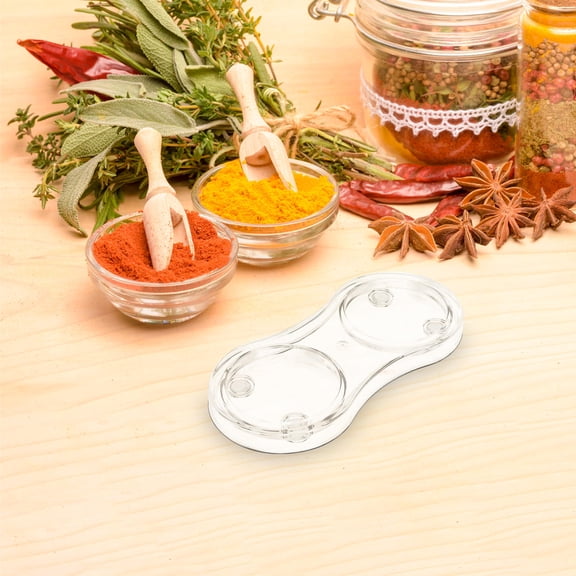 Tineasur Acrylic Grinder Tray Nonslip Design for Kitchen Storage and Display