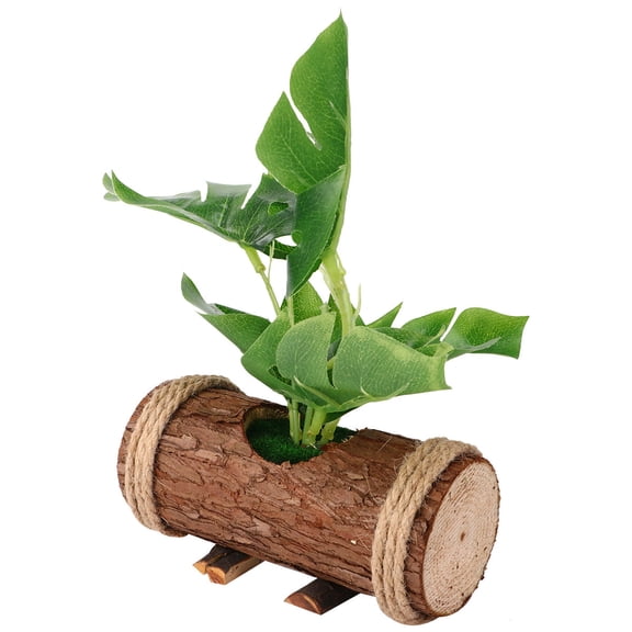 OUNONA Mini Bonsai Tree Premium Material Bonsai Office 24CM Green