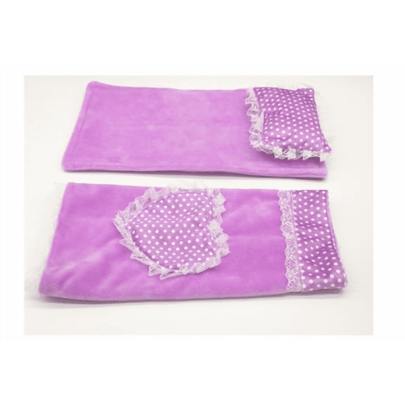 OUNONA Mini Dollhouse Bedding Set with Comforter, Bed Sheets, and Pillows - Realistic Dollhouse Bedroom Accessories