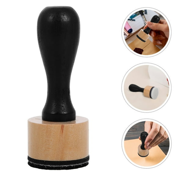 OUNONA Mini Ink Blending Tools with Wood Handle and Sponge for Scrapbooking Creative Projects Assorted
