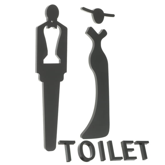 OUNONA  Mini Light Spotlight Toilet Sign Man Men and Women