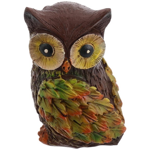 OUNONA Mini Owl Figurines Owl Table Decoration for Bonsai Micro Landscape 1Pack