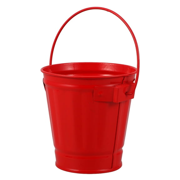 OUNONA Mini Tin Pails for Party Favors Galvanized Bucket Portable Iron