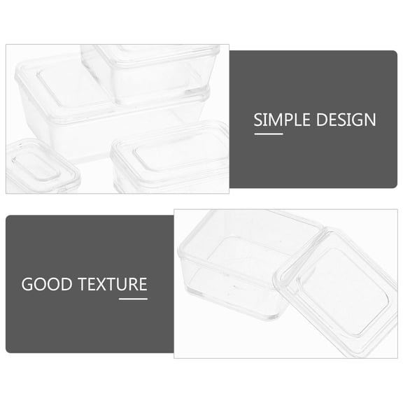 OUNONA Miniature Dollhouse Food Container Set with Mini Fruit Box, Lunch Box & Accessories for Dollhouse Decoration and Play