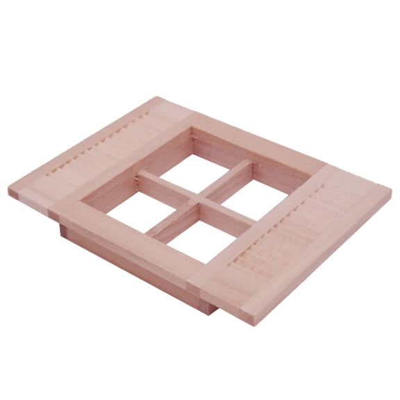 OUNONA Miniature Dollhouse Window Decoration for Mini Room Accessories and Dollhouse Display, Perfect for Craft and Collectibles