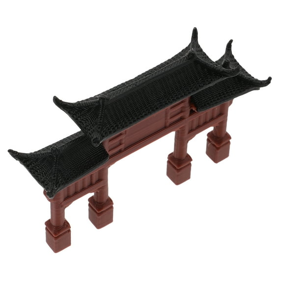 OUNONA Miniature Torii Gate Model Architectural Model Decor Garden Landscape Ornament