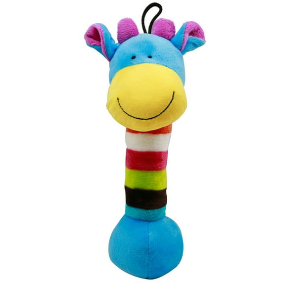 Plush Rattle Toy, Legendog Lion Panda Snowman Giraffe Bear Pig Plush Toy Stick Cat Squeaky Toy Dog Chewing Toy