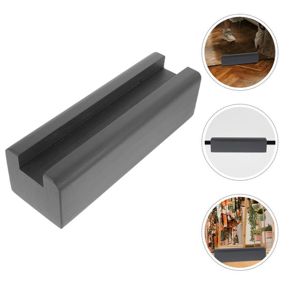 OUNONA Wooden Full Length Mirror Holder in Dark Grey for Artwork Display
