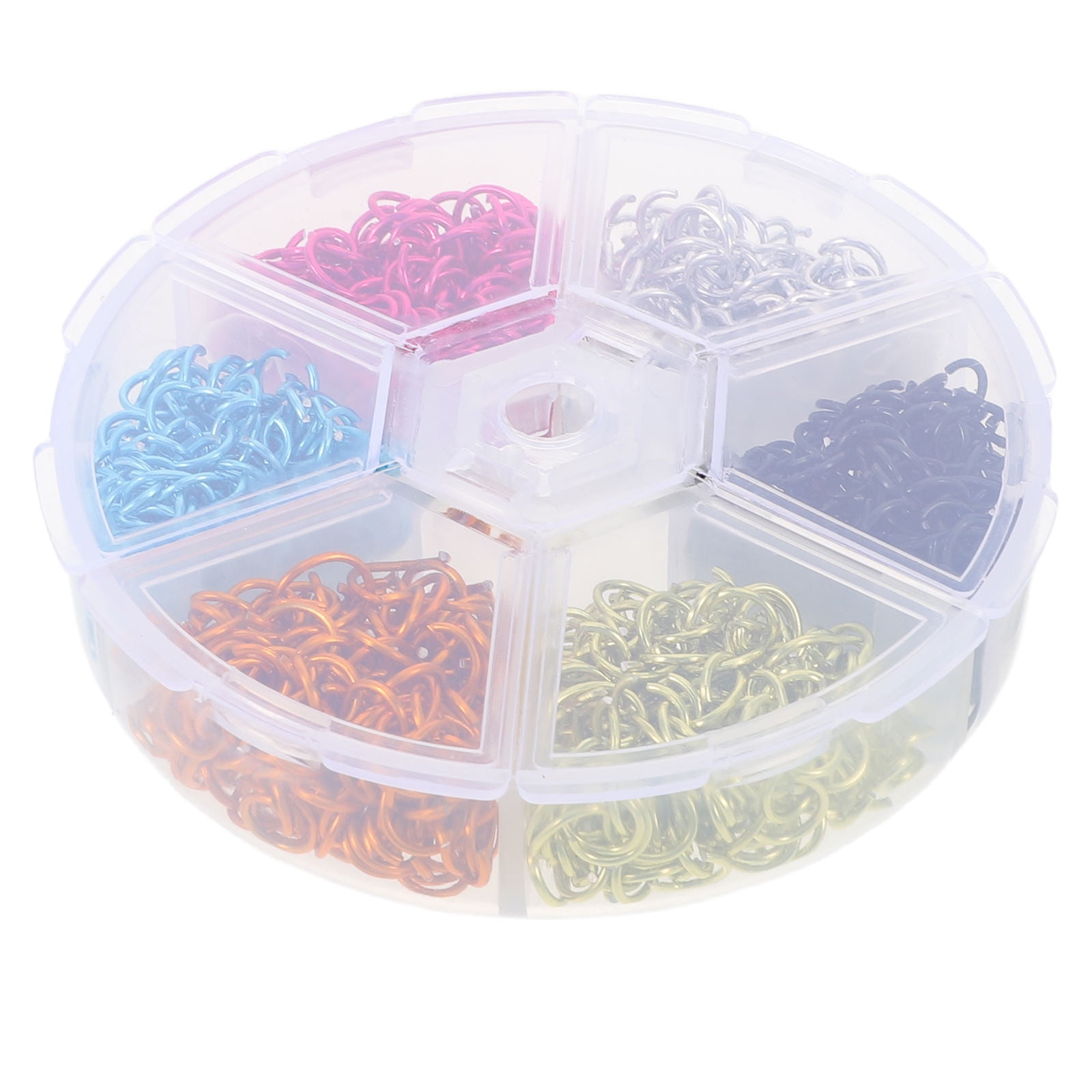 OUNONA Aluminum Open Jump Rings for Jewelry Making Creative Connectors for Earrings and Bracelets