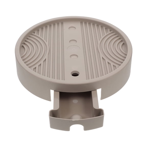 OUNONA Mobile Light Brown Planter Tray with Water Catcher and Rolling Casters for Storage Use