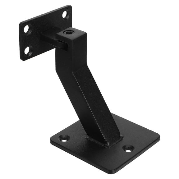 OUNONA Stainless Steel Stair Banister Brackets, Black, Heavy Duty, Easy Install for Stair