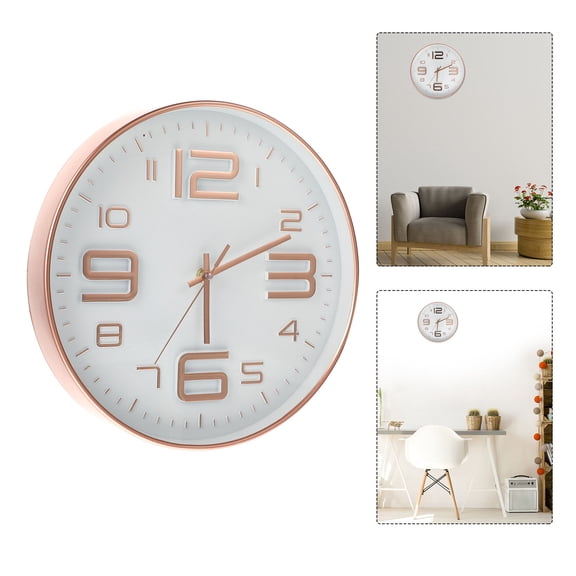 OUNONA  Modern Simple Wall Clock Stylish Frame Traditional and Office