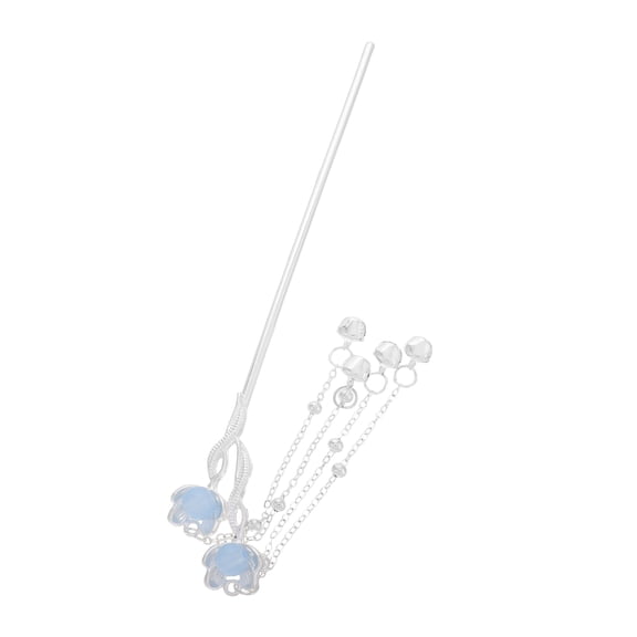 OUNONA Modern Simplicity Hairpins Hair Decoration Alloy Sky-blue for Women 1Pack