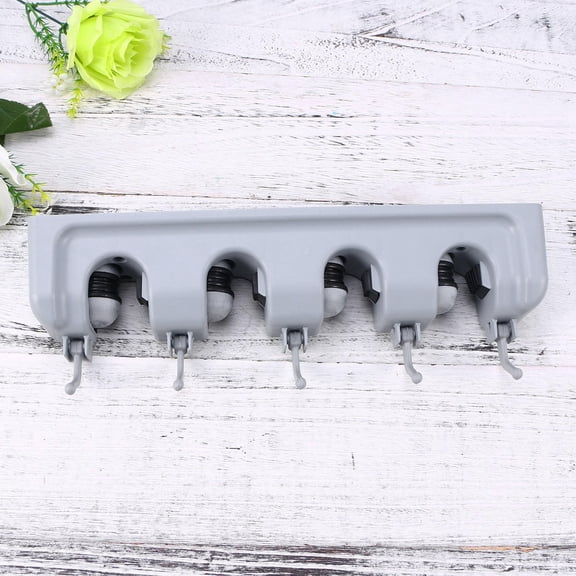 OUNONA Mop Rack Durable Mop Holder Practical Mop Holder 33.00X8.00X6.00CM