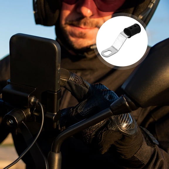 OUNONA Motorcycle Rear View Mirror Mount Extension Post Motorcycle Multifunctional Rearview Mirror Extensions Holder Bracket For Headlight Cellphone