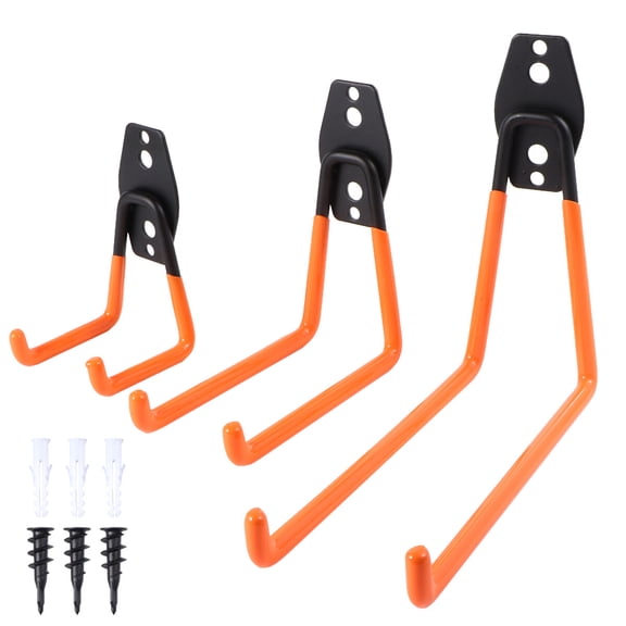 OUNONA Mount Utility Hooks for Garage Tool Step Ladders