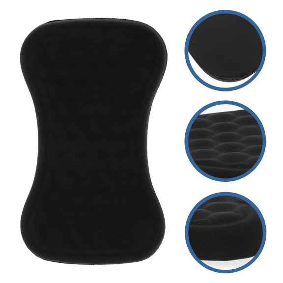 OUNONA Mouse Long Shape Keyboard Wrist Support Black Cotton 1Set Simple Design for Long Hours Back to School