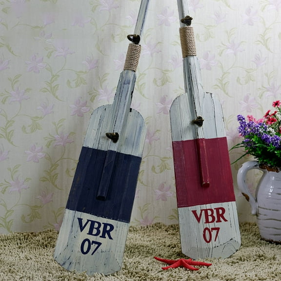 OUNONA Multi Color Nautical Oar Wall Decor Plastic Paddle Ornament for Living Room Bedroom Game Room 31.5x5.5 Inches