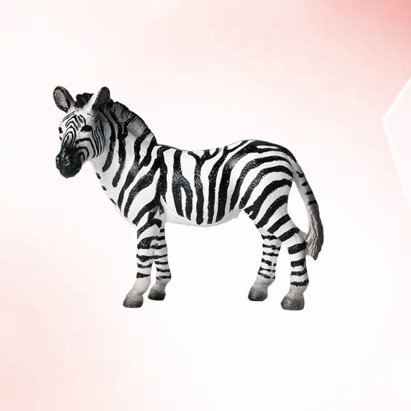OUNONA Multi Color Wild Animal Model Zebra Ornament with Excellent Craftsmanship