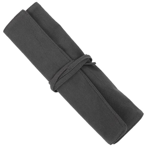 OUNONA Multi Function Dark Grey Portable Cutlery Holder Roll Bag for Tableware Storage