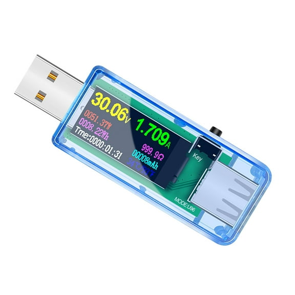 OUNONA Multi Function USB Volt Amp Meter for USB Port Testing and Power Bank Capacity Monitoring